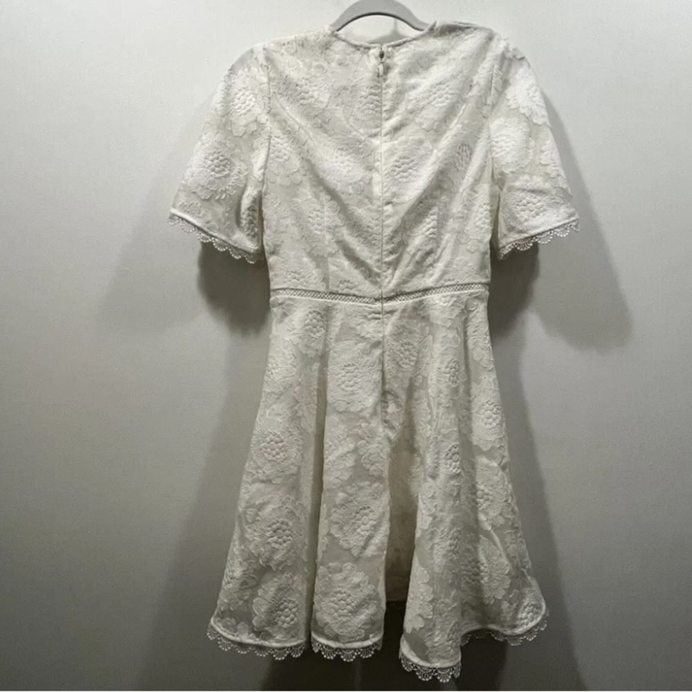LA MAISON TALULAH Floral White Lace Mini Dress - Picture 7 of 13